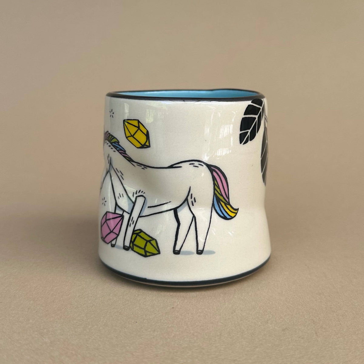 Lucky Unicorn Cup - Medium Ceramic Christmas Holiday Mug