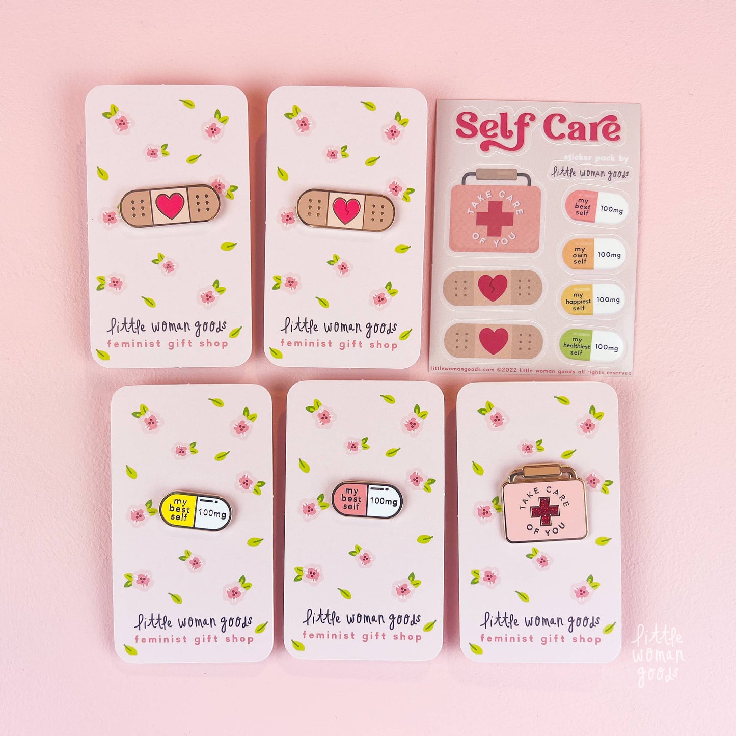 Take Care Of You Enamel Pin- Self Care Self Love Healthcare