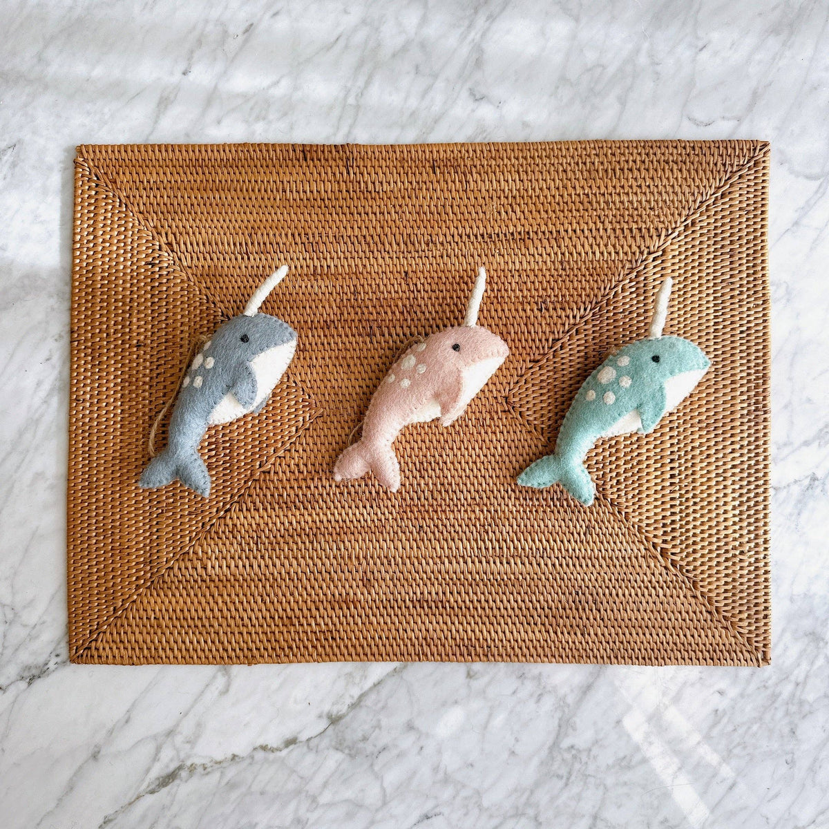 Felt Ornament - Narwhal