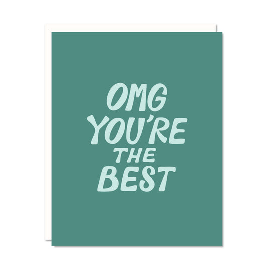 OMG Best - Thank You Gratitude Card