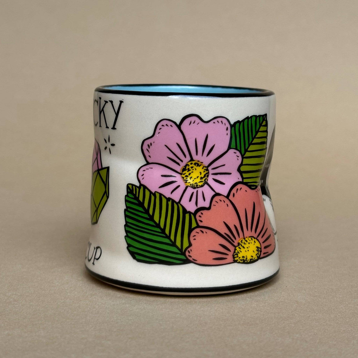 Lucky Loon Cup - Medium Ceramic Christmas Holiday Gift Mug