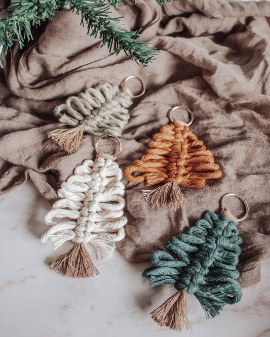 Macrame Tree Holiday Ornament