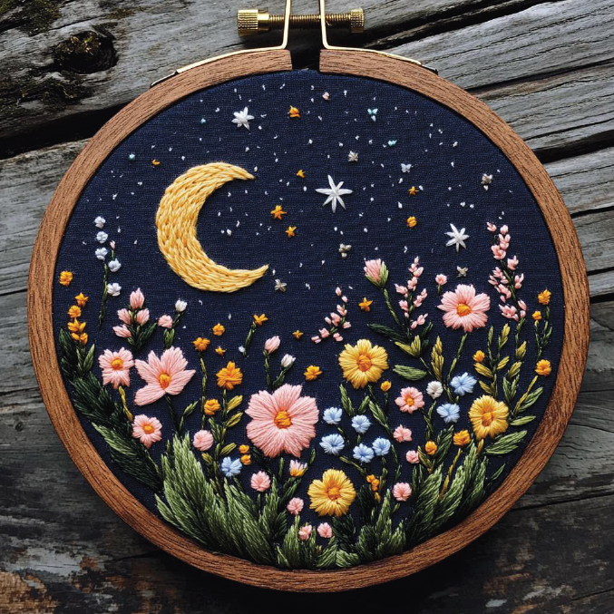 Moon & Wildflowers