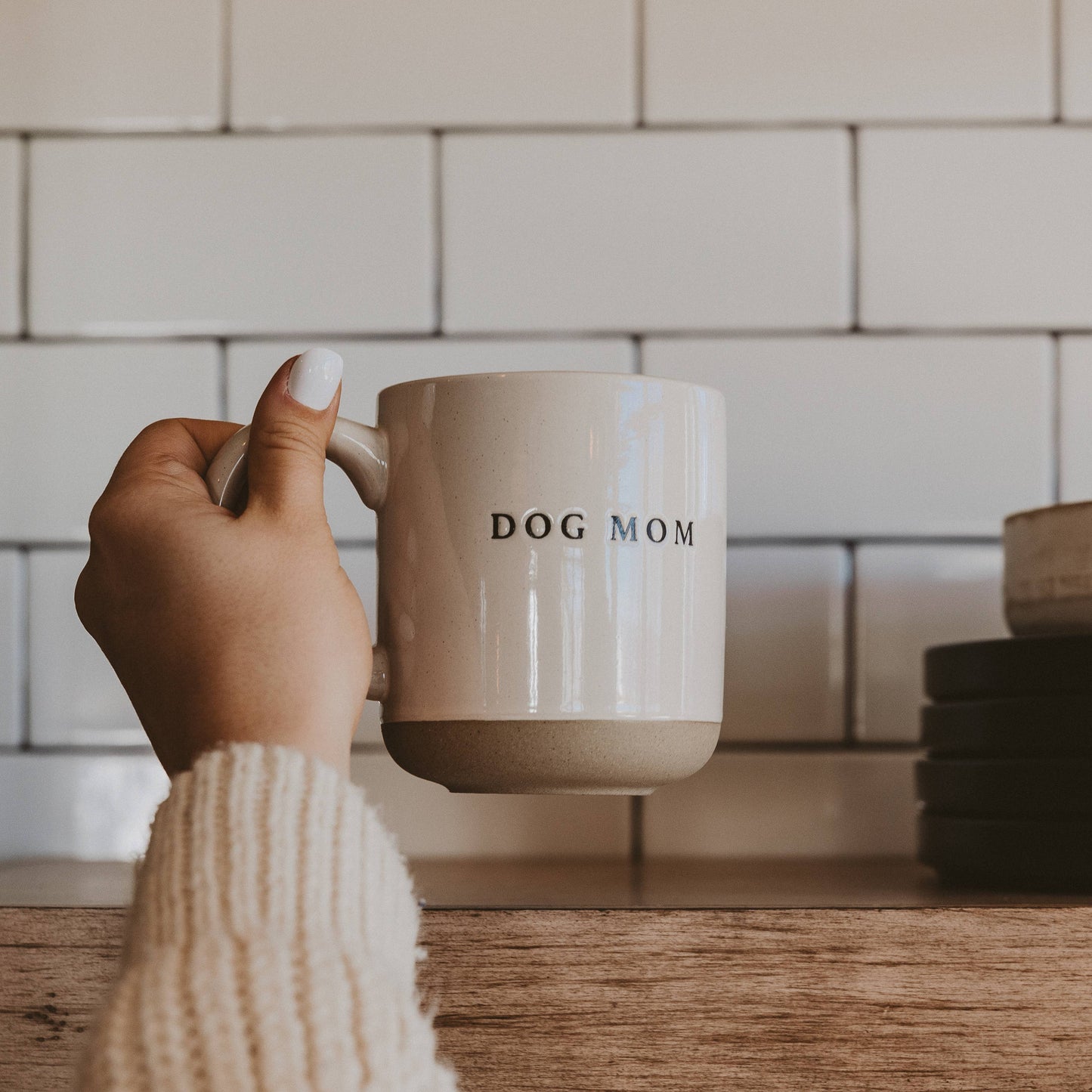Dog Mom - Stoneware Coffee Mug