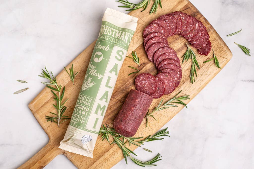 LAMB ROSEMARY | FOUSTMAN'S ALL-NATURAL UNCURED SALAMI - 8oz