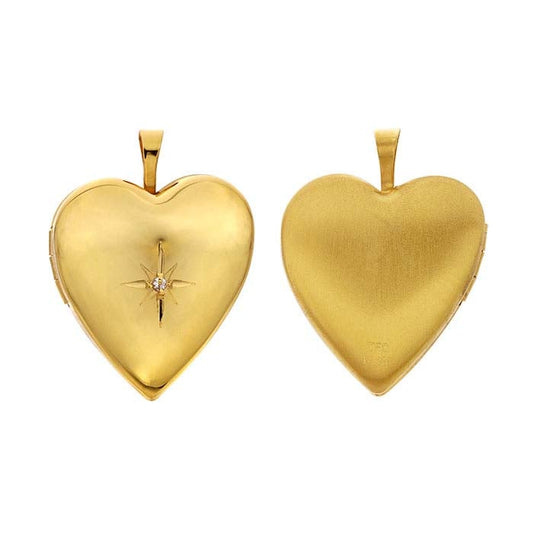 North Star Heart Locket