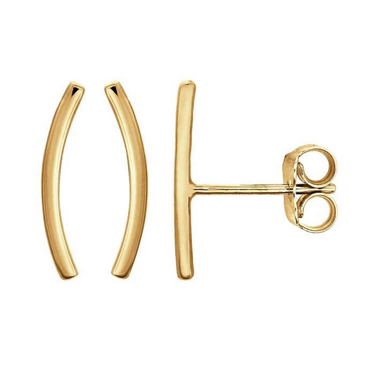 Gold Arch Earrings (Pair)