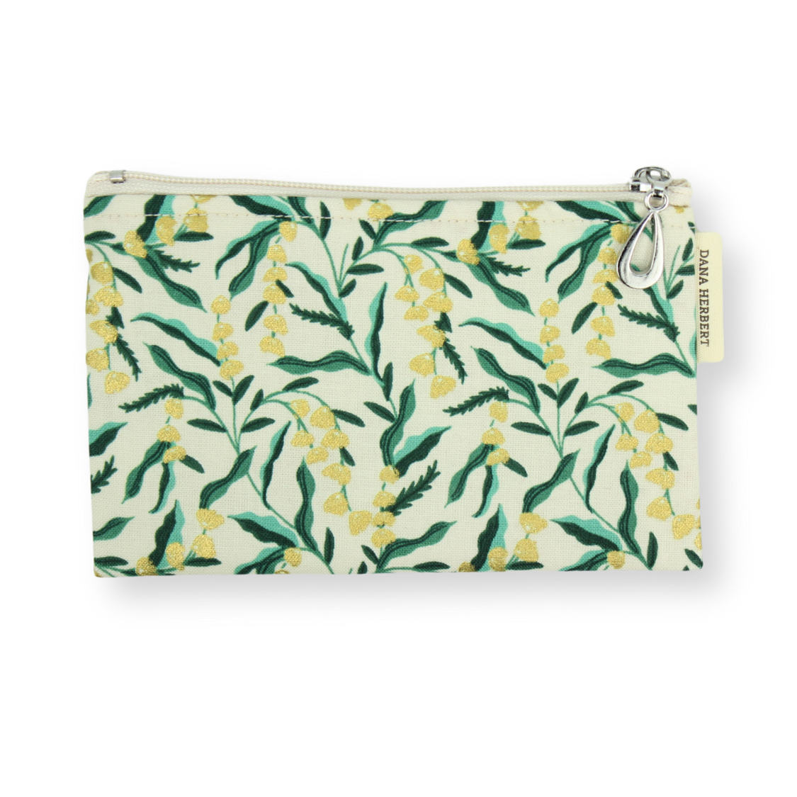 The Coin Purse | Small Zip Pouch | Metallic Cotton