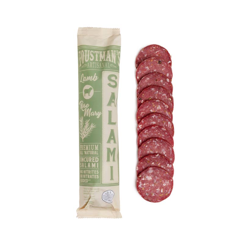 LAMB ROSEMARY | FOUSTMAN'S ALL-NATURAL UNCURED SALAMI - 8oz