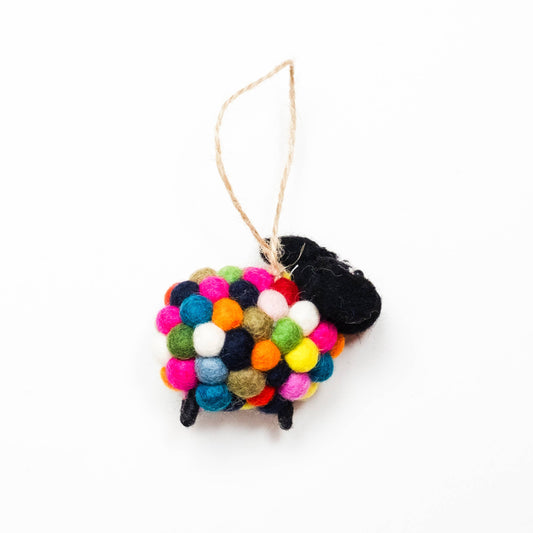 Ornament - Rainbow Ball Sheep