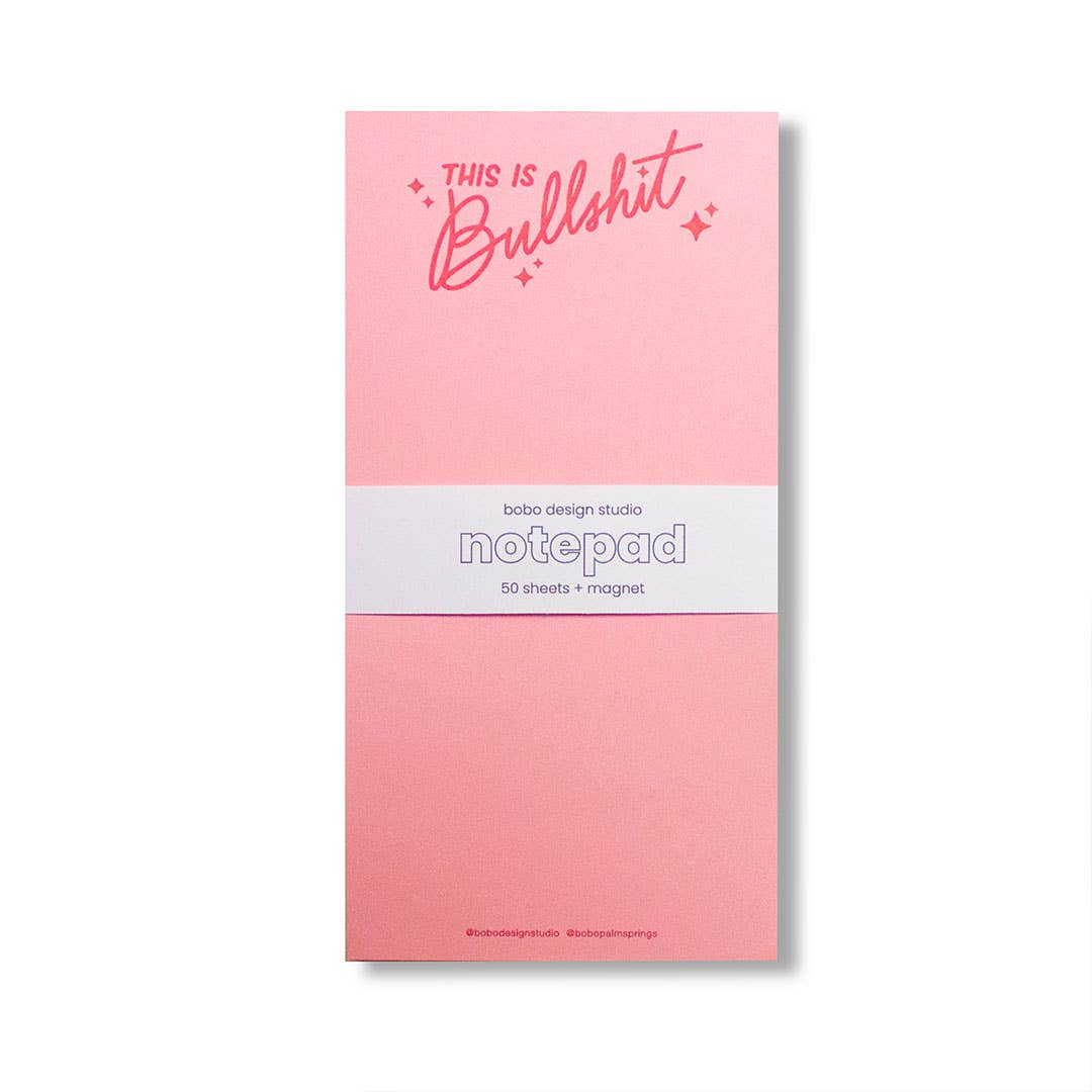 This is Bullshit - Long Notepad with Magnet