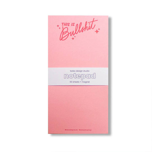 This is Bullshit - Long Notepad with Magnet