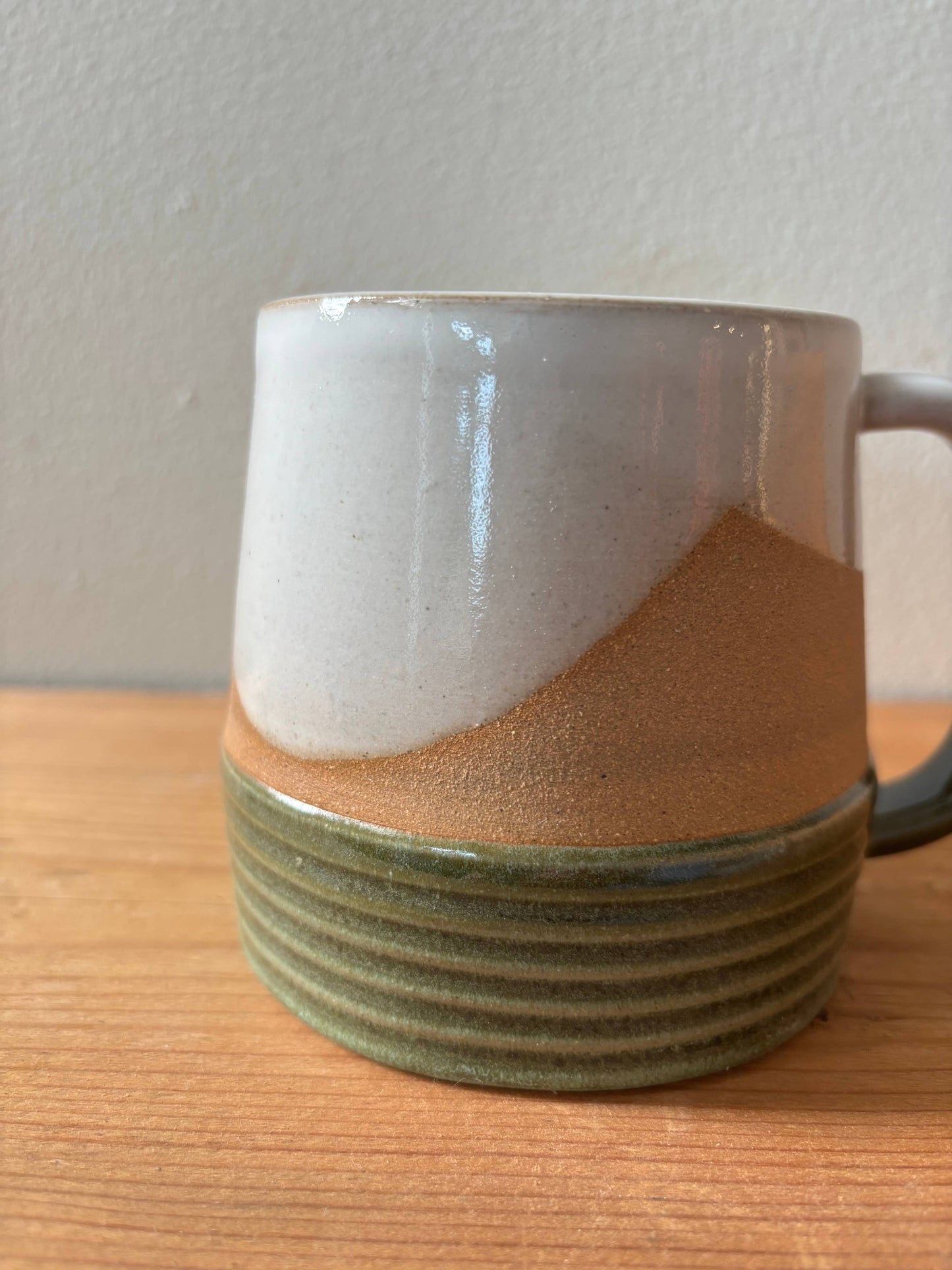 Ceramic Reeded Mug - Handmade