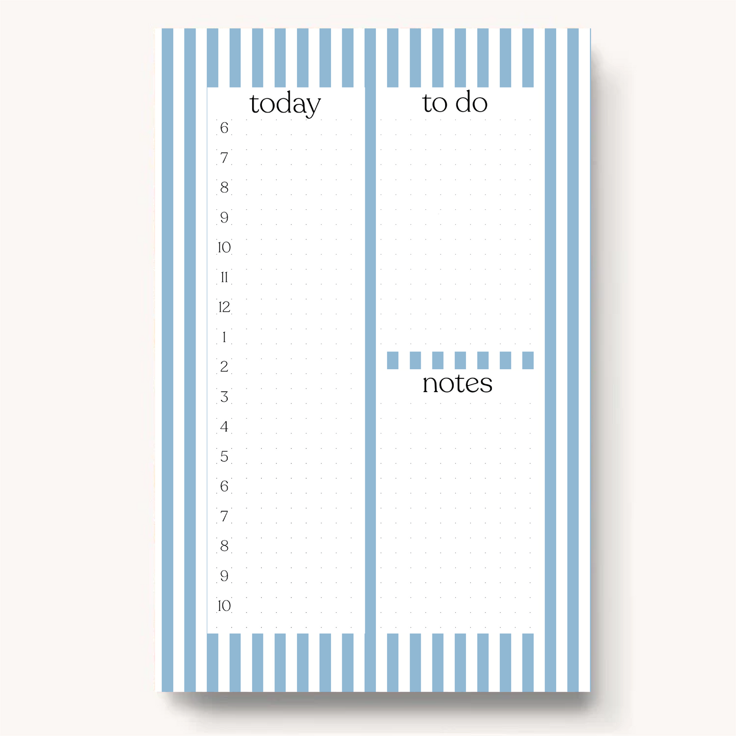 Floral Daily Planner Notepad