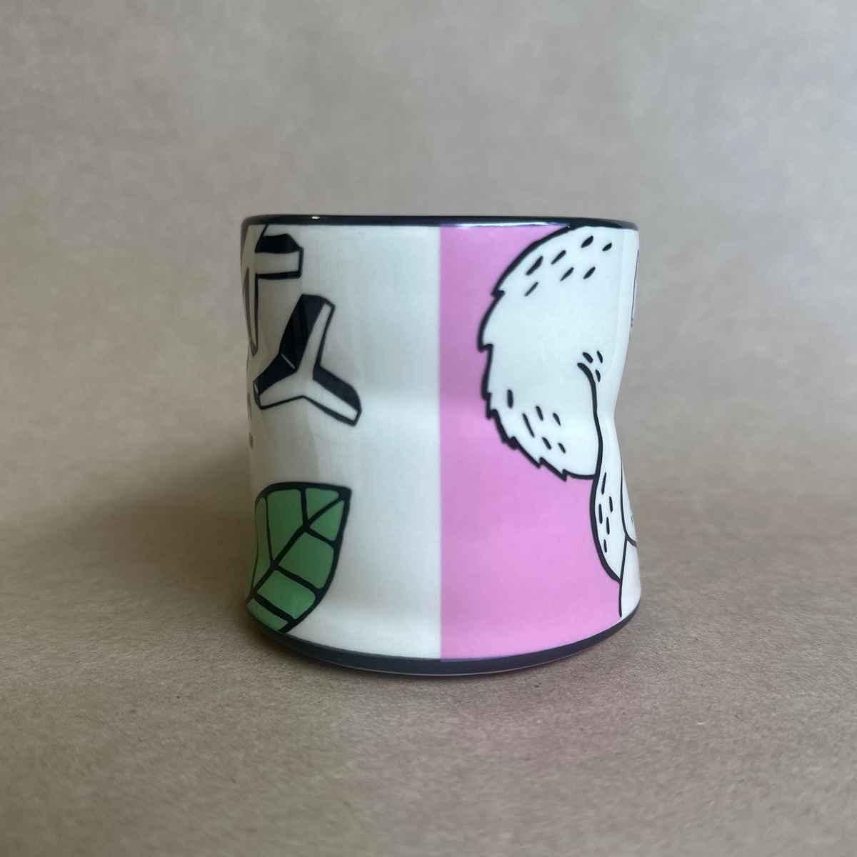Lucky Squirrel Cup - Medium Ceramic Christmas Holiday Gift