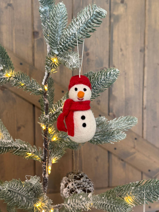 Handmade Snowman / Christmas Tree Ornament