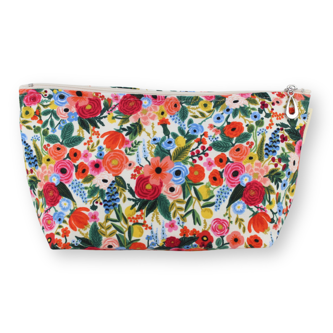 The Medium Makeup Bag | Lined Zip Pouch | Cotton
