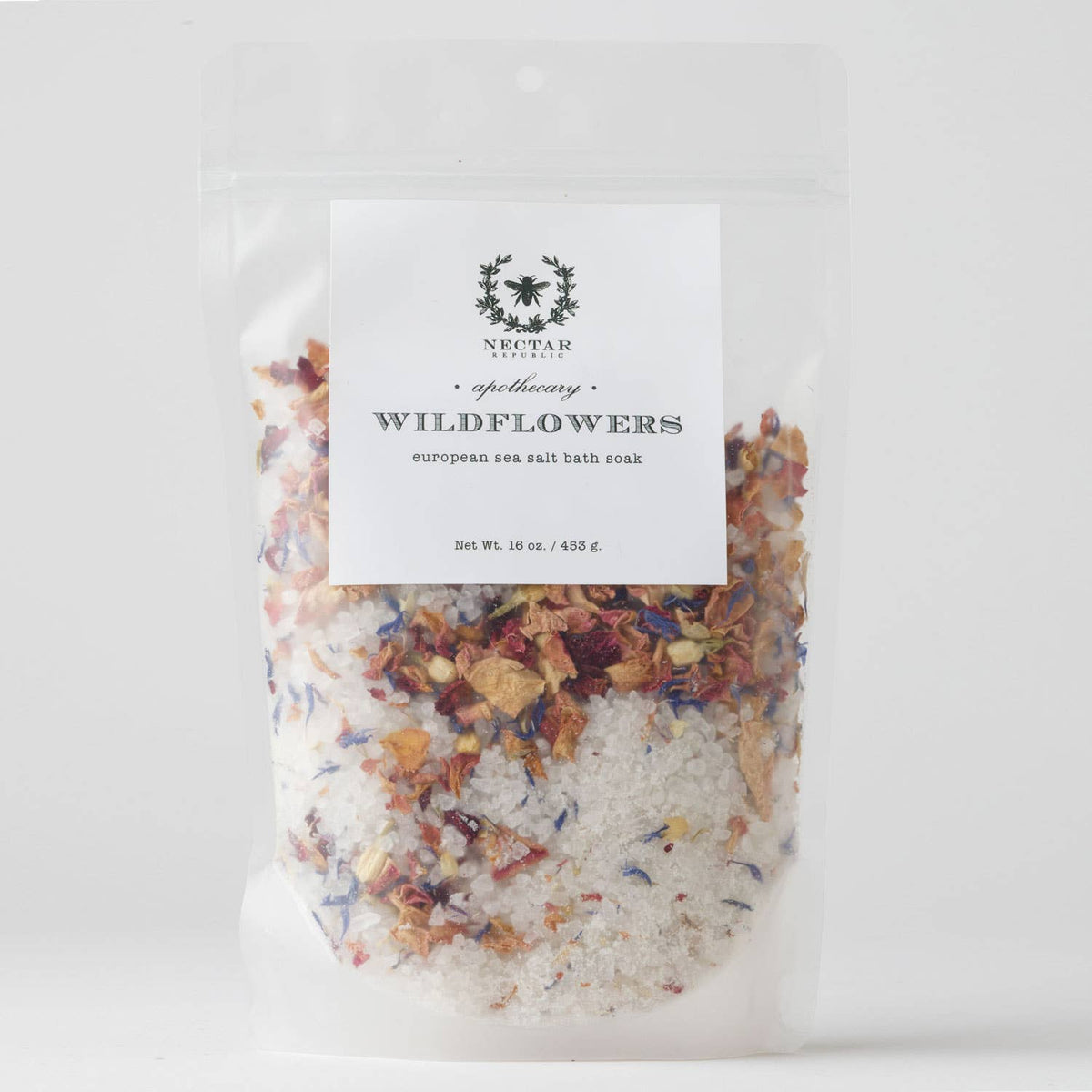 Wildflowers Bath Soak 16 oz. Pouch  | salts tea gift refill