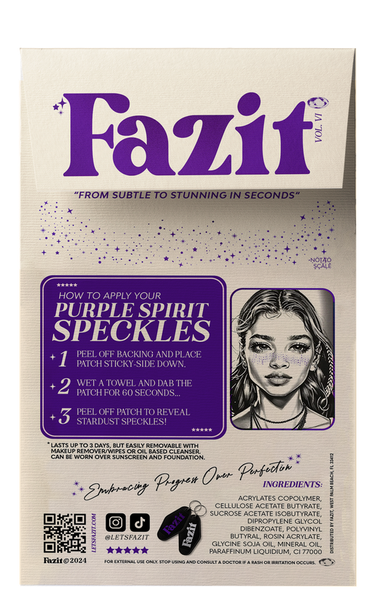 Purple Spirit Speckles Makeup Patches - Team Spirit Collection