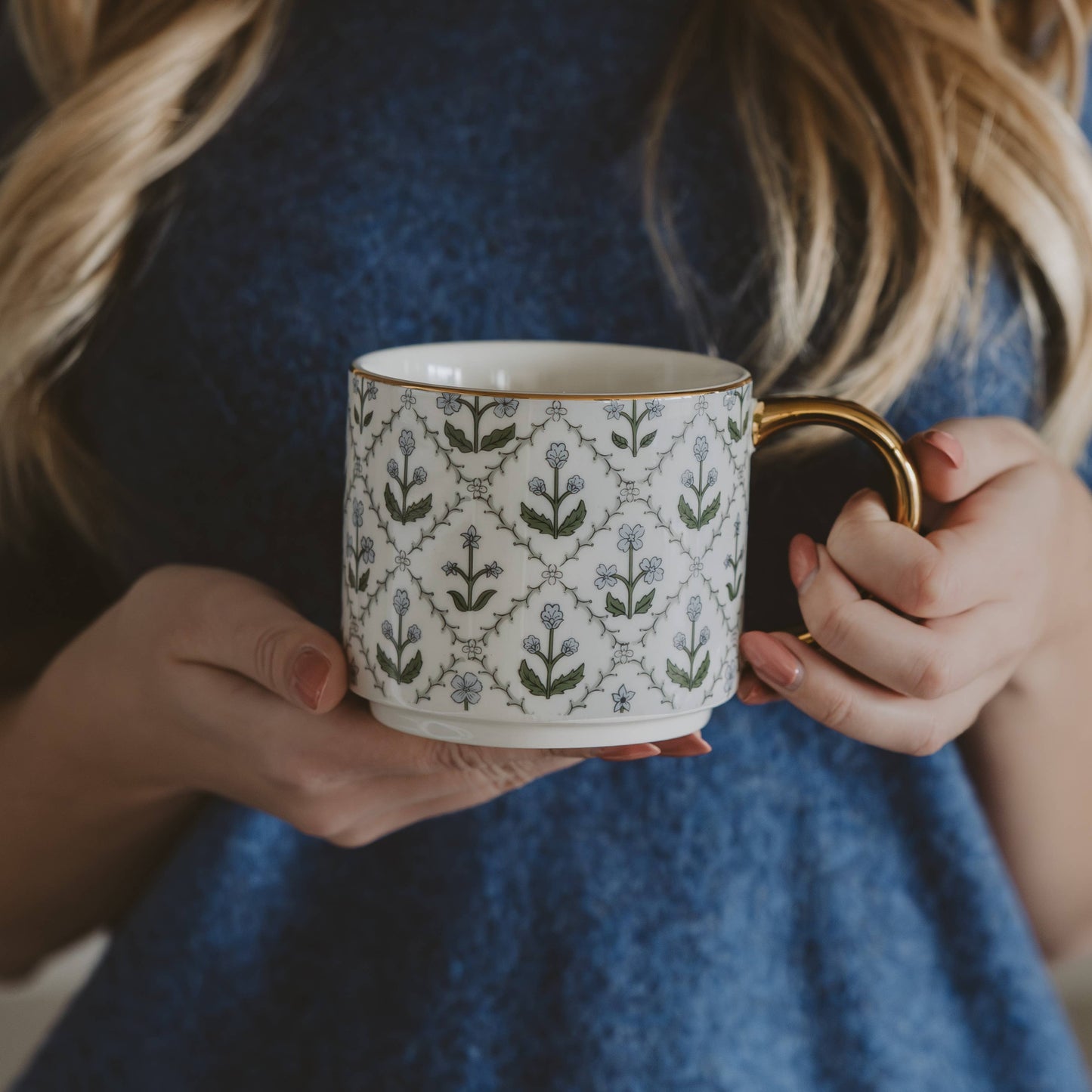 Floral Quilt - Coffee Mug