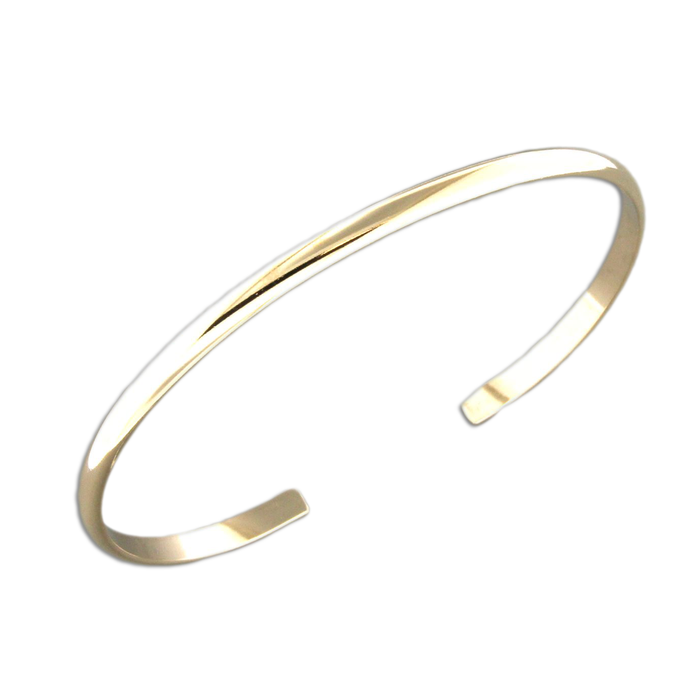 3.25mm Half Round Cuff Bracelet