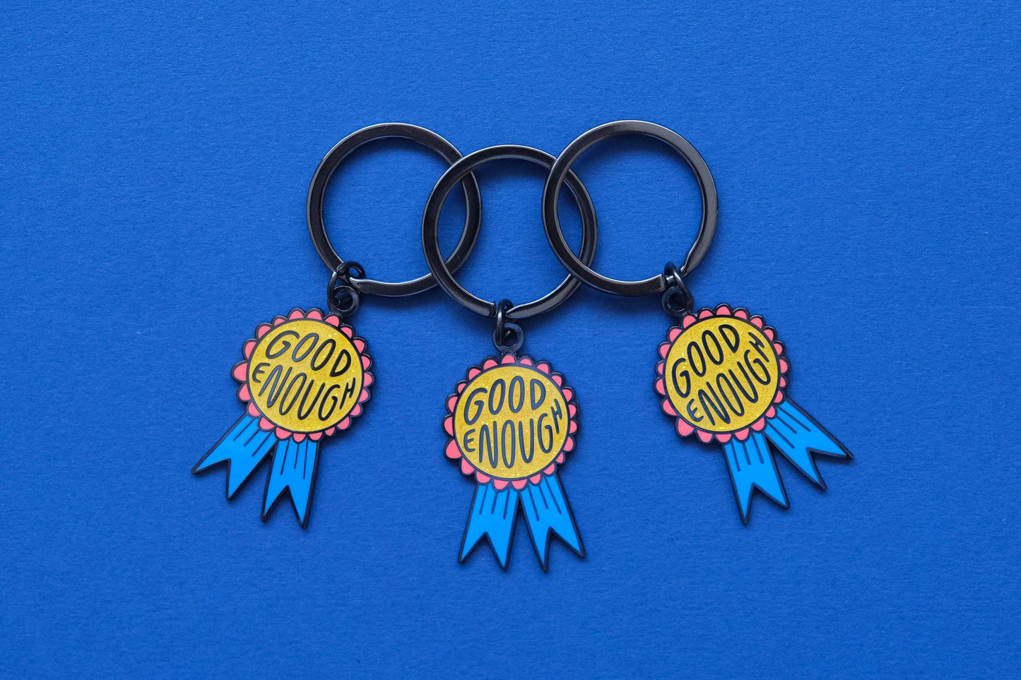 Good Enough Enamel Keychain