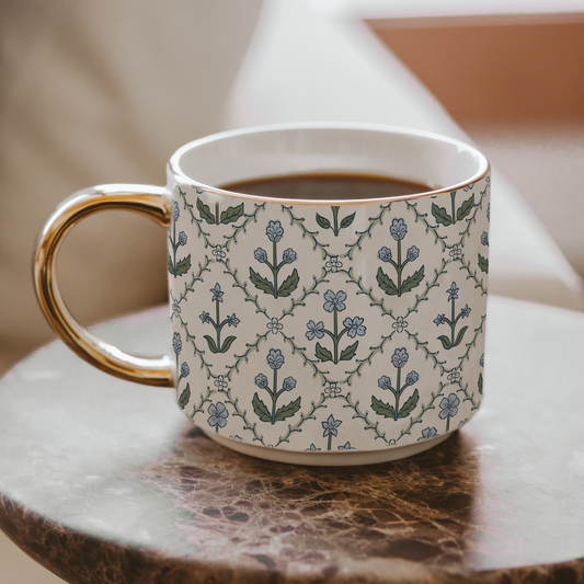 Floral Quilt - Coffee Mug