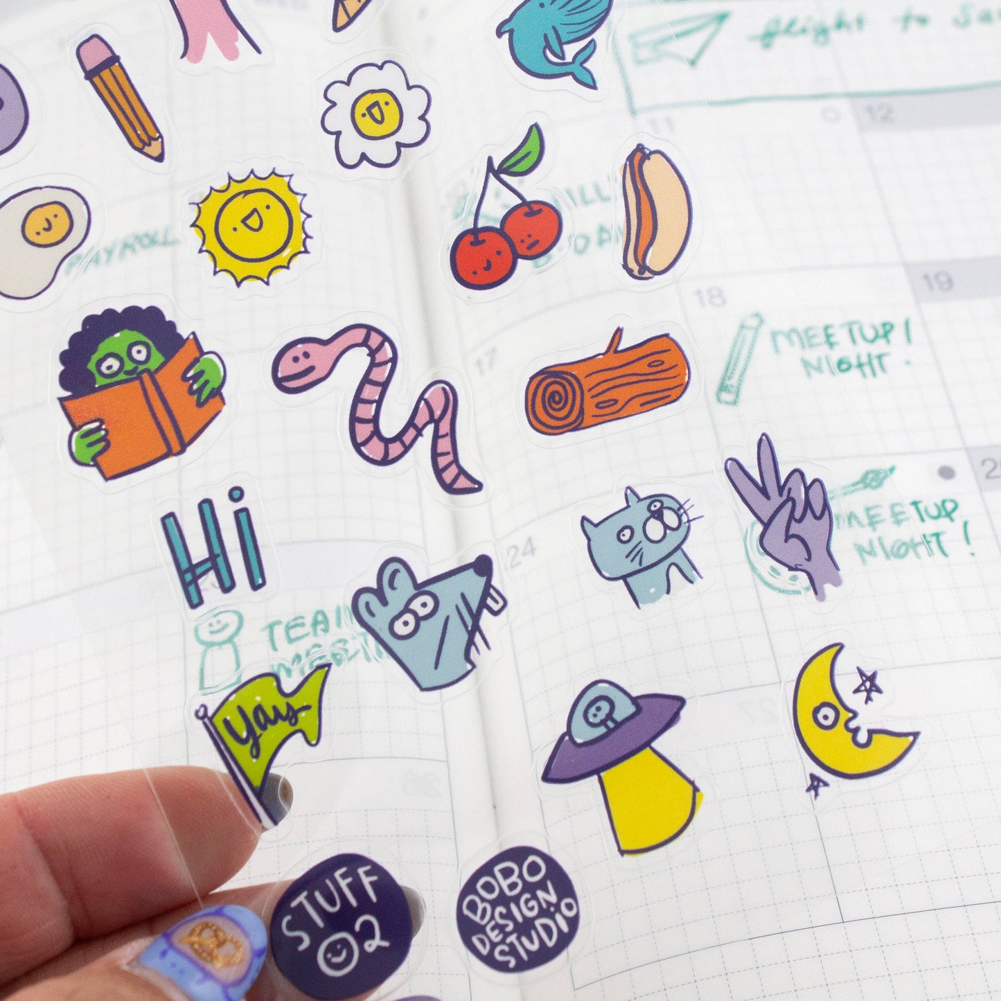 Stuff 02 - Clear Planner Sticker Sheet