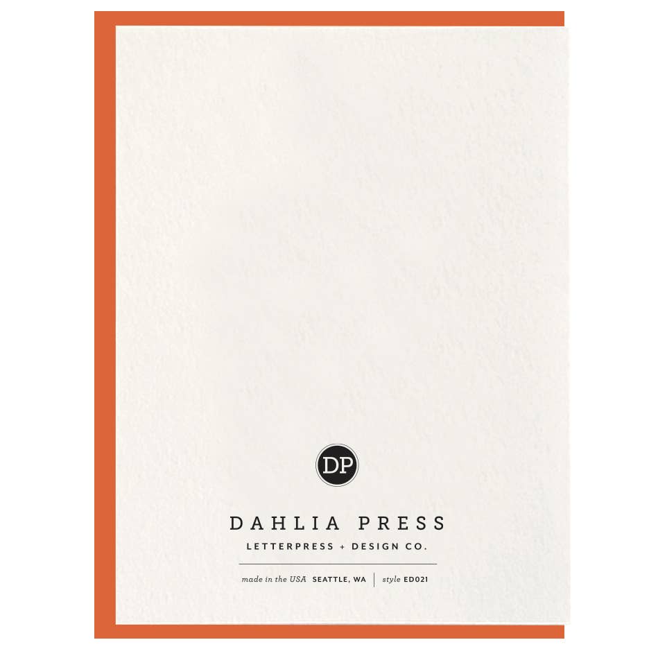 Bam! - Letterpress Congratulations Card