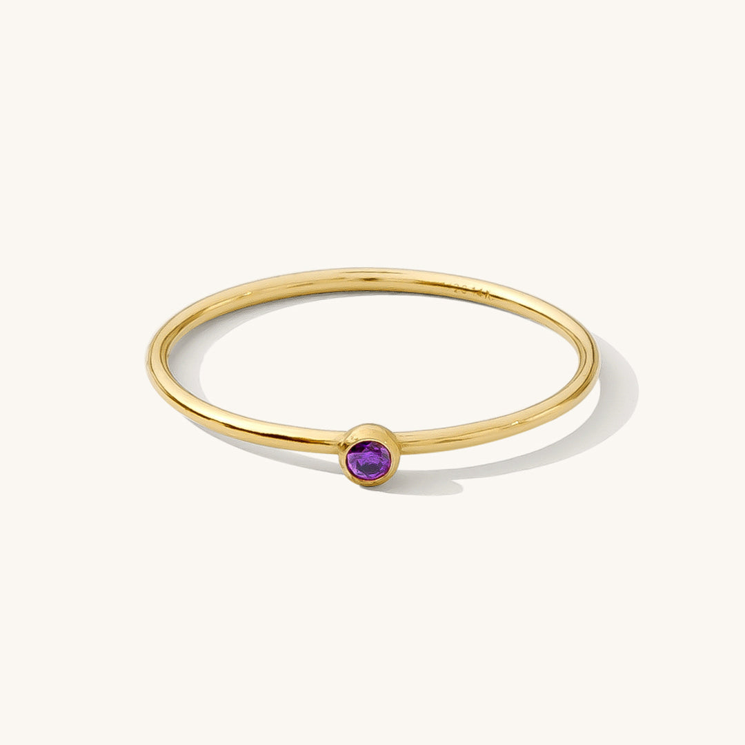 Birthstone Stacking Ring