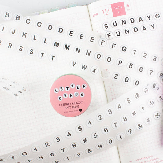 Letter Beads PET Tape - 50mm