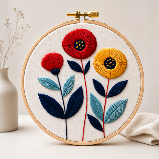 Folk Flowers 4