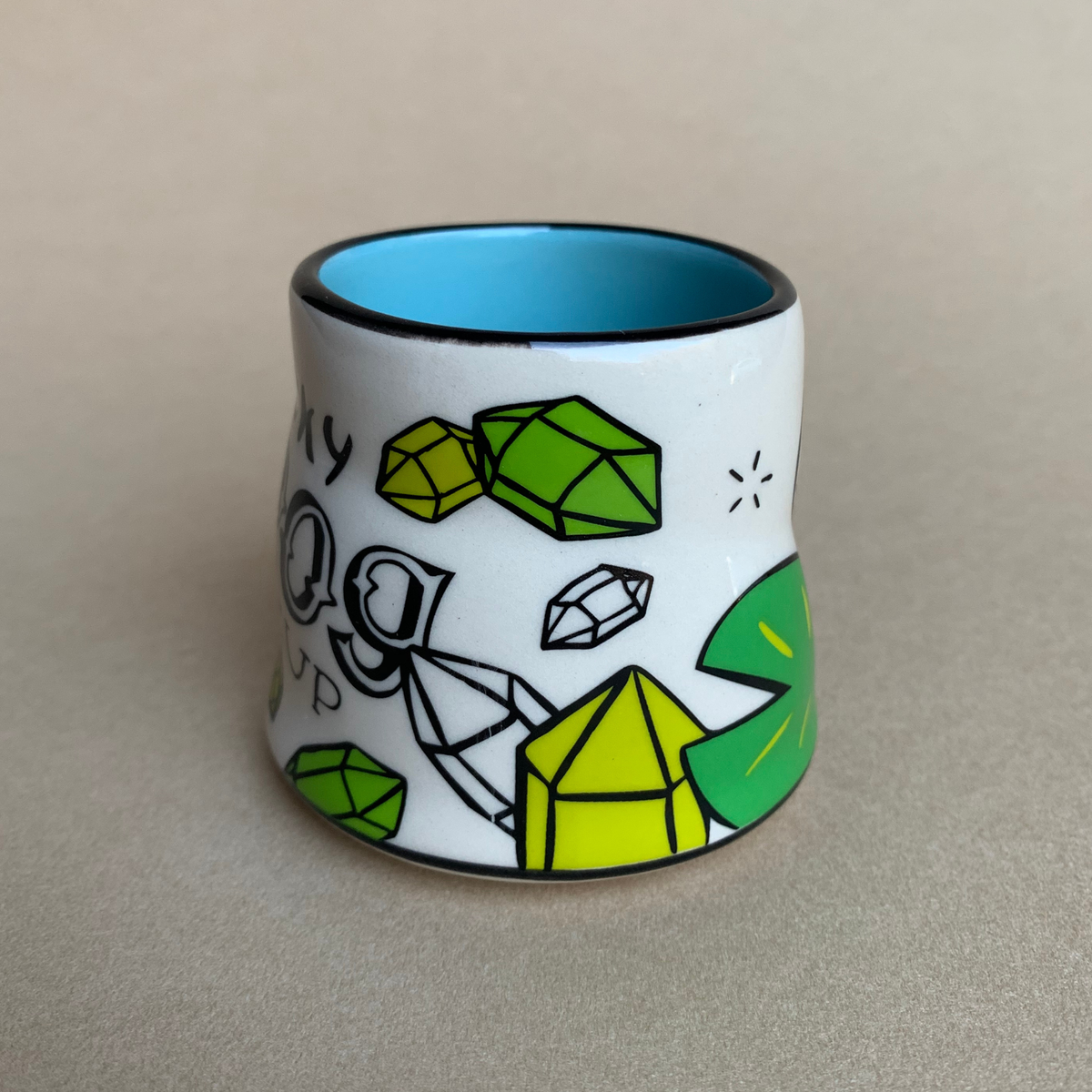 Lucky Frog Cup - Small Ceramic Christmas Holiday Gift Mug
