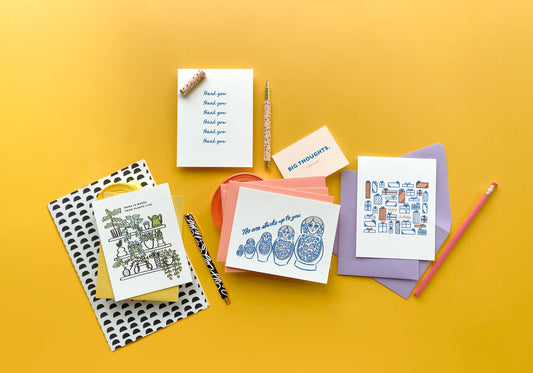 Home Plants - Letterpress New Home Greeting Card