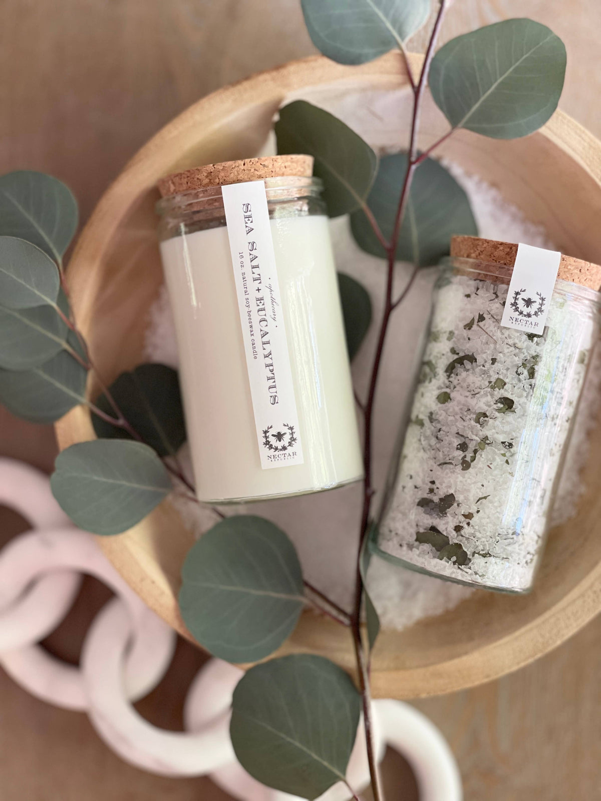 Sea Salt + Eucalyptus Bath Soak 16 oz. Pouch | salts refill 
