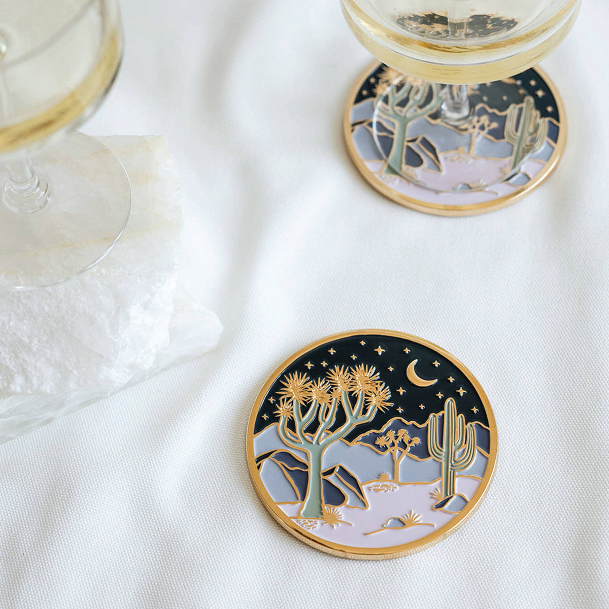 Cool Desert Gold Drink Coasters | Christmas + Hostess Gifts