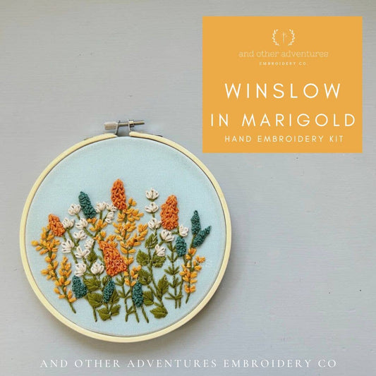 Hand Embroidery Kit - Winslow in Marigold