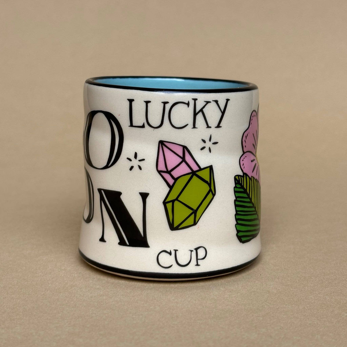Lucky Loon Cup - Medium Ceramic Christmas Holiday Gift Mug