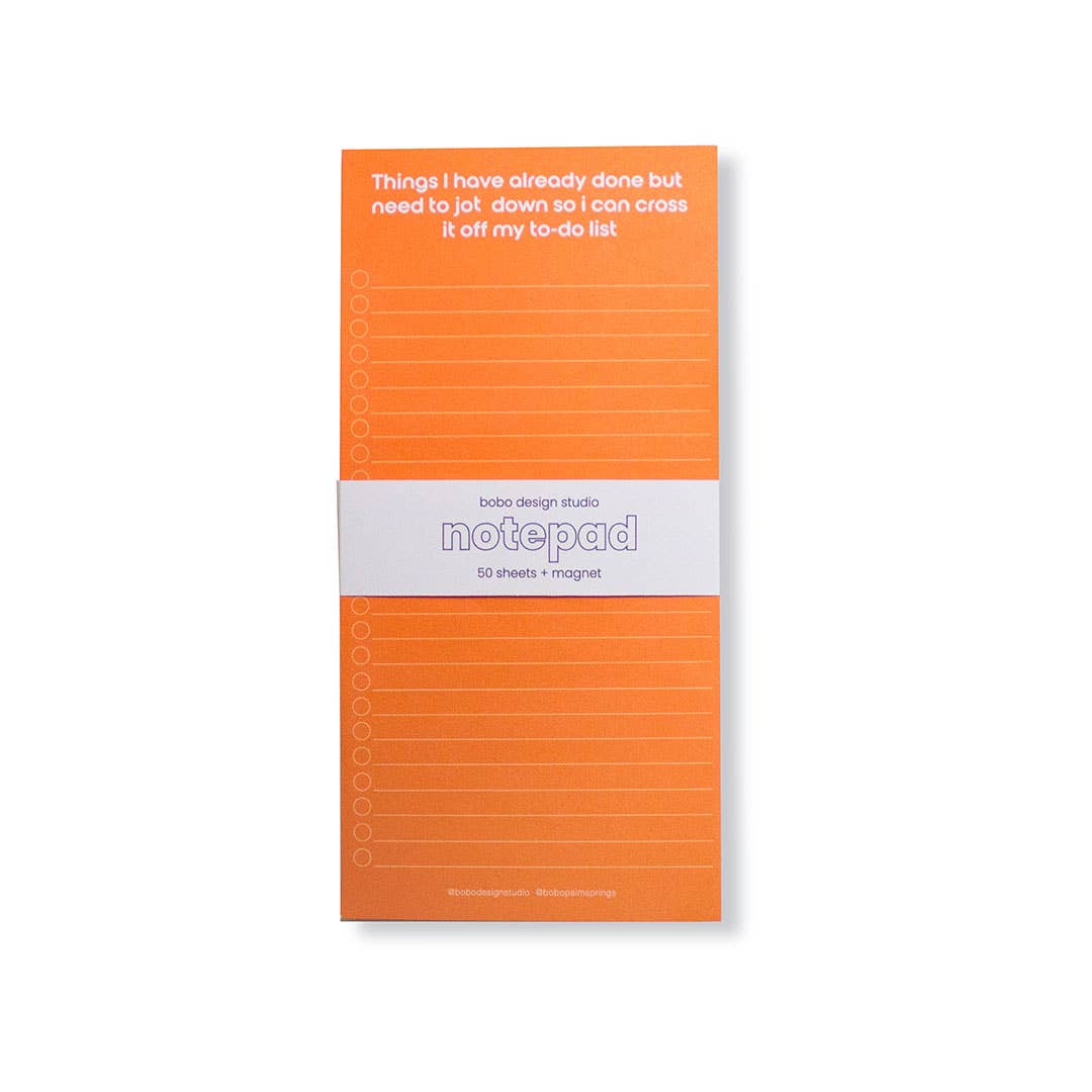 ADHD To-Do List - Long Notepad with Magnet