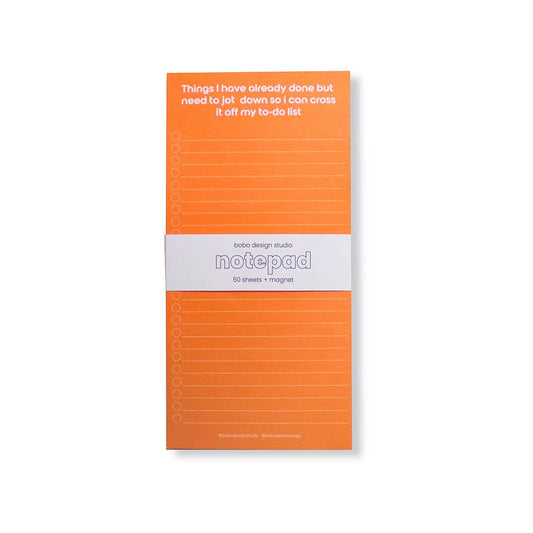 ADHD To-Do List - Long Notepad with Magnet