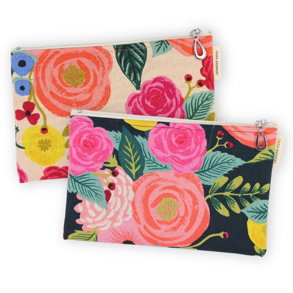 Canvas Wallet - Medium Zip Pouch