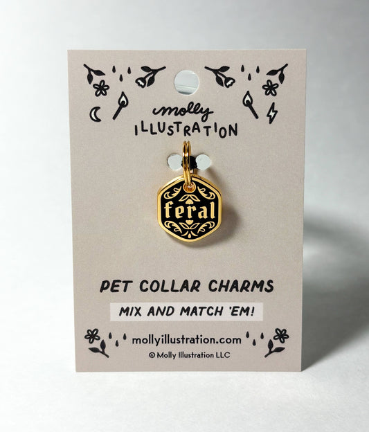 Feral - Pet Collar Charm