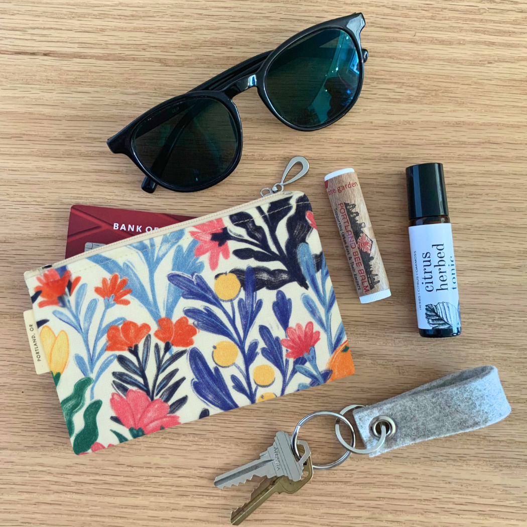 Cotton Coin Purse | Small Zip Pouch