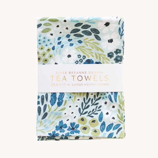 Pack of 2 Waterfall Floral Tea Towels