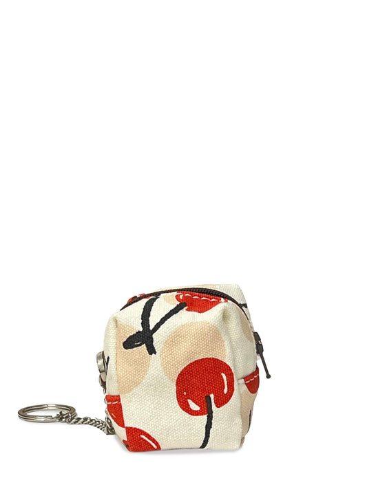 Mini Cube Key Ring, Cherries