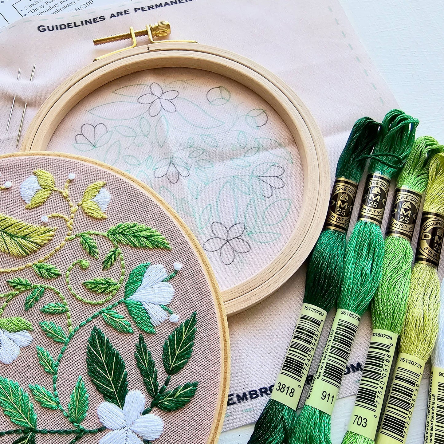 Blissful Blooms - Embroidery Kit