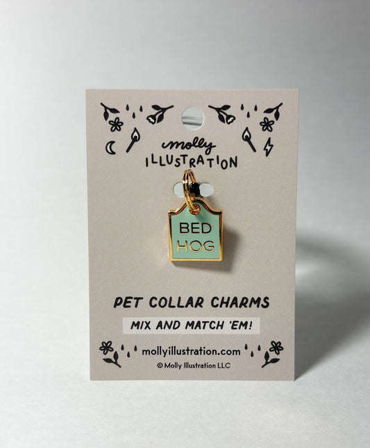 Bed Hog - Pet Collar Charm
