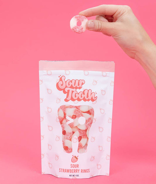 Sour Strawberry Rings