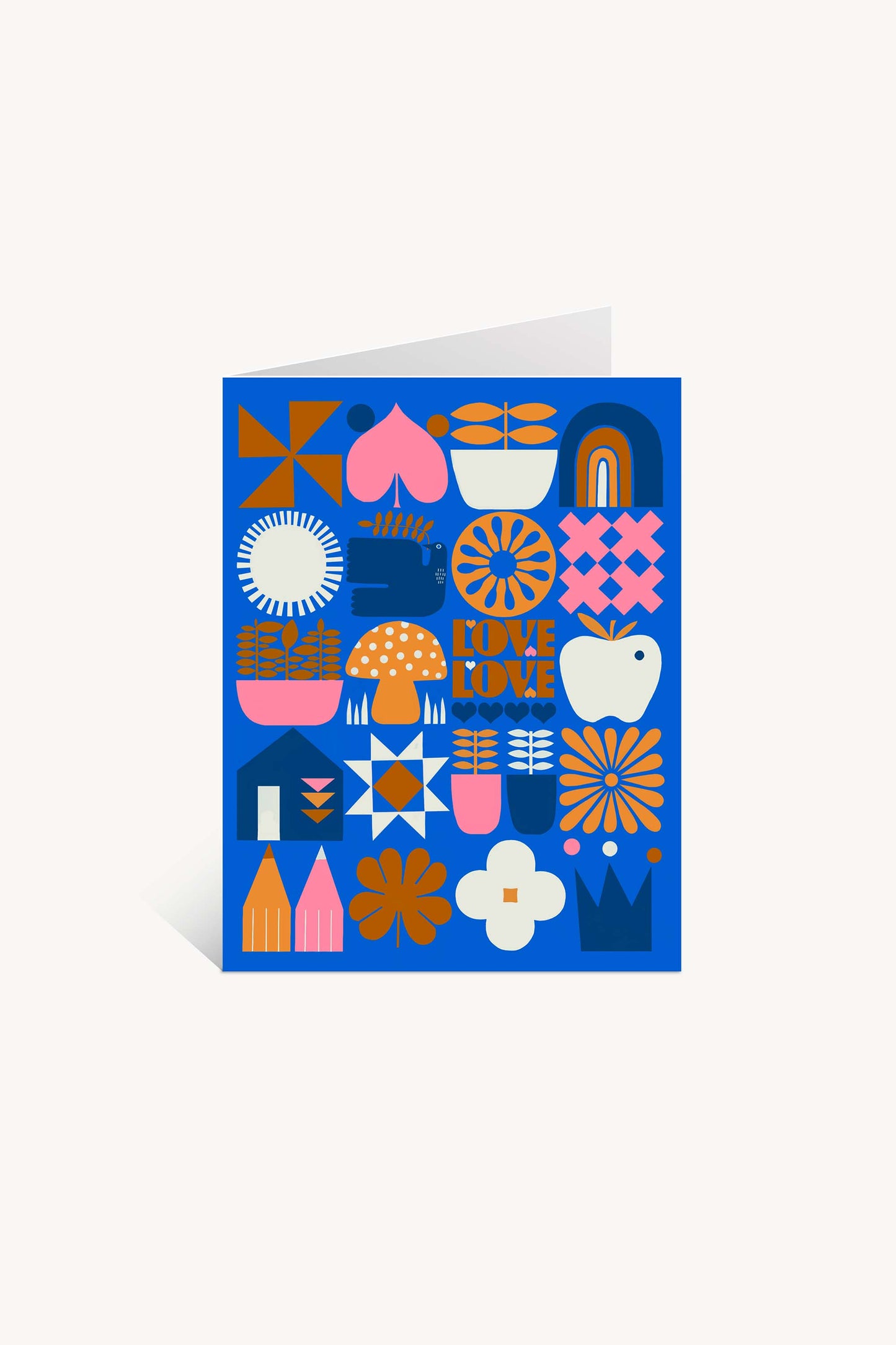Love Love Mushroom Greeting Card