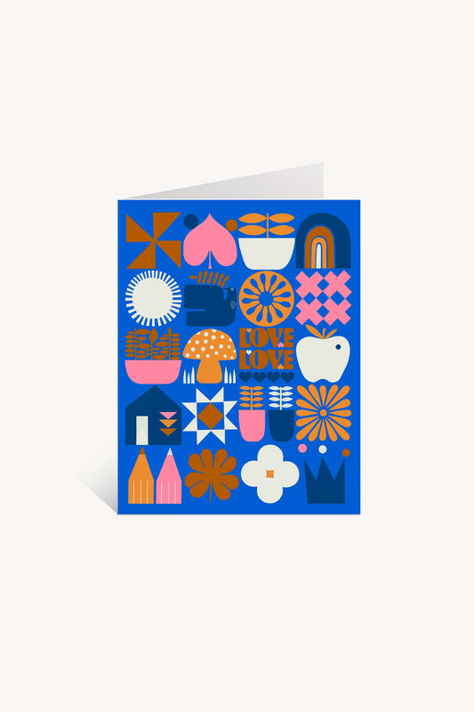 Love Love Mushroom Greeting Card